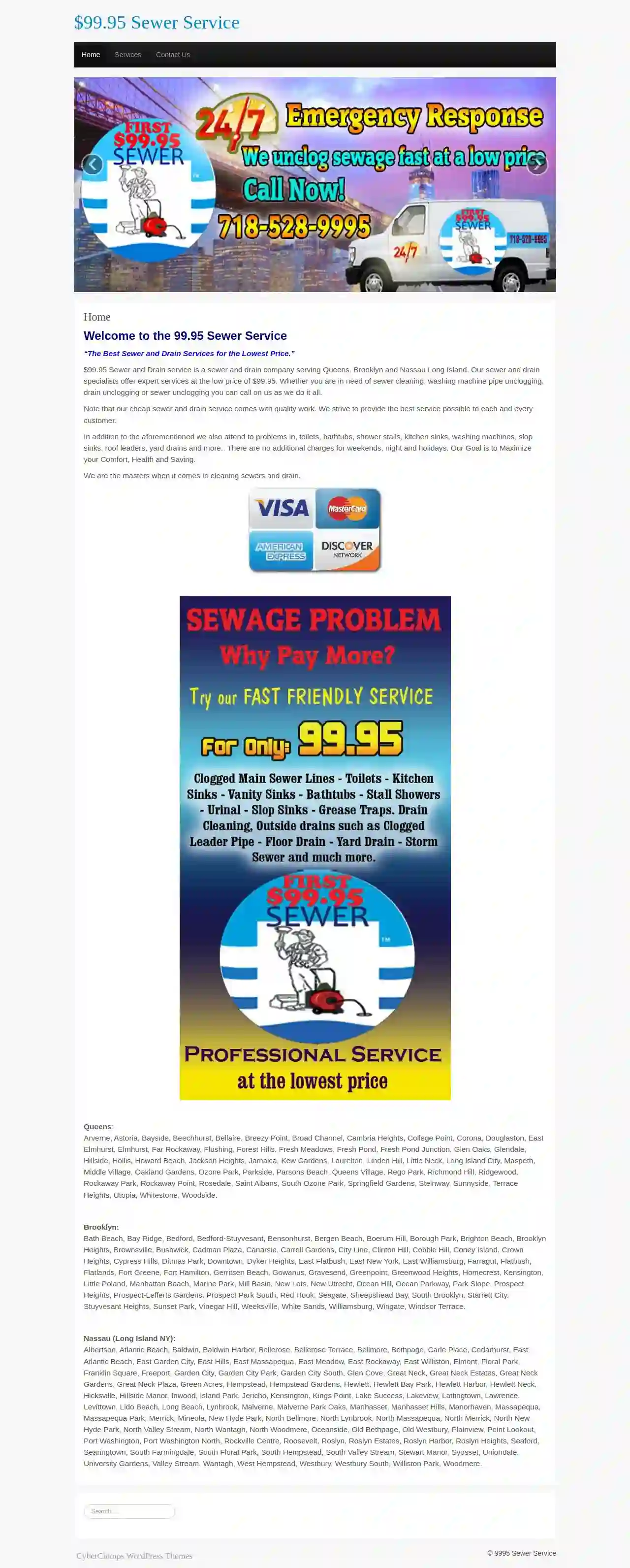 99.95 sewer service