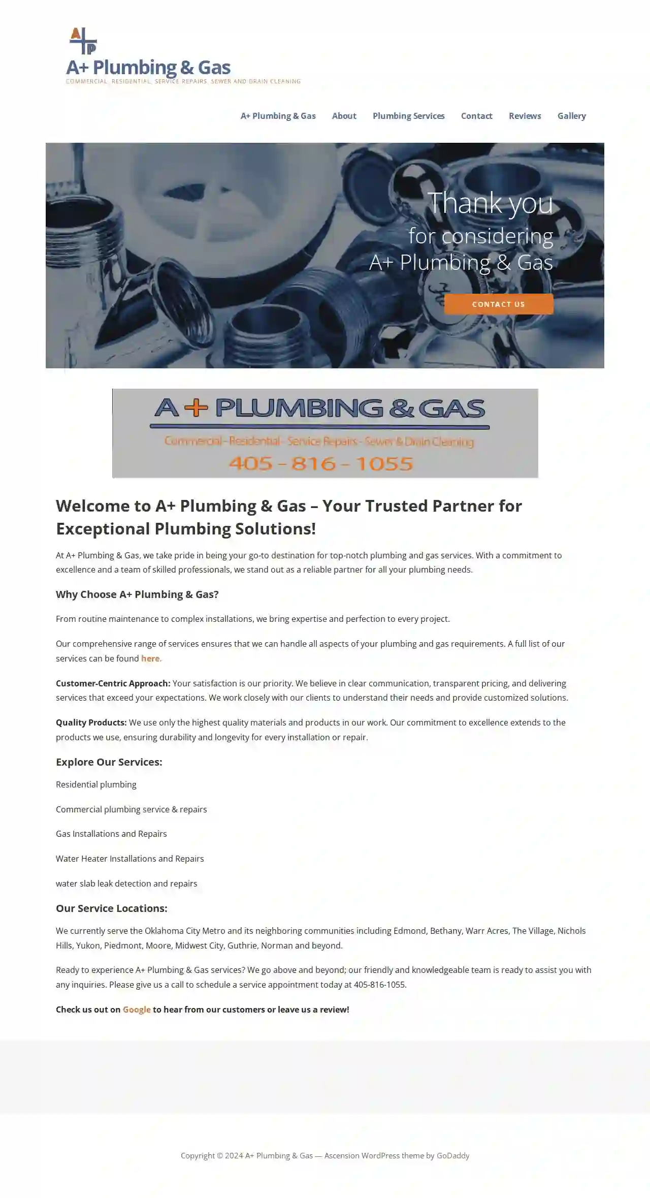 A+ Plumbing & Gas