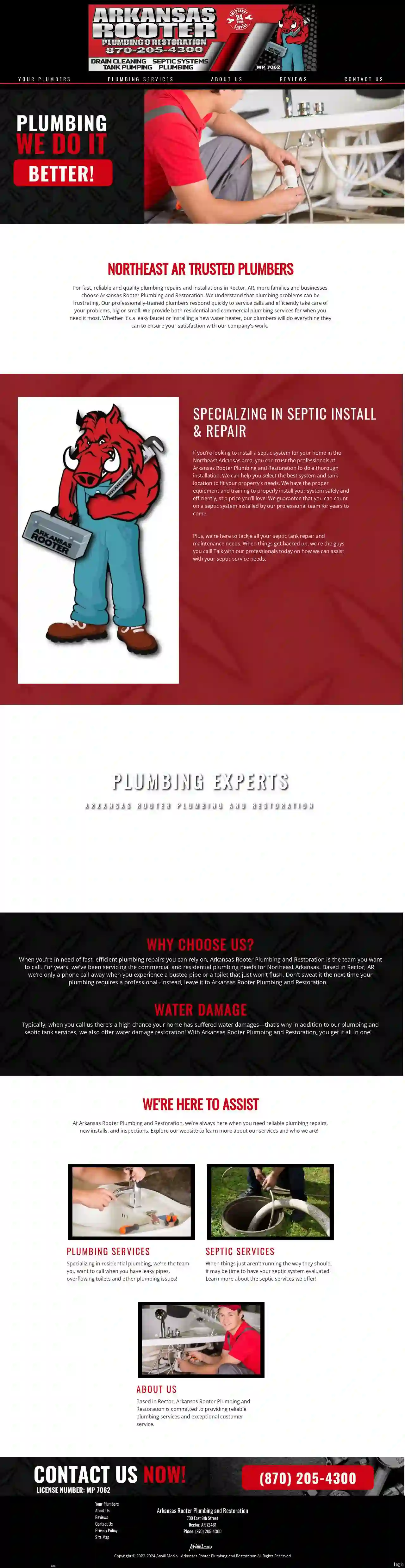 Arkansas Rooter Plumbing and Restoration LLC