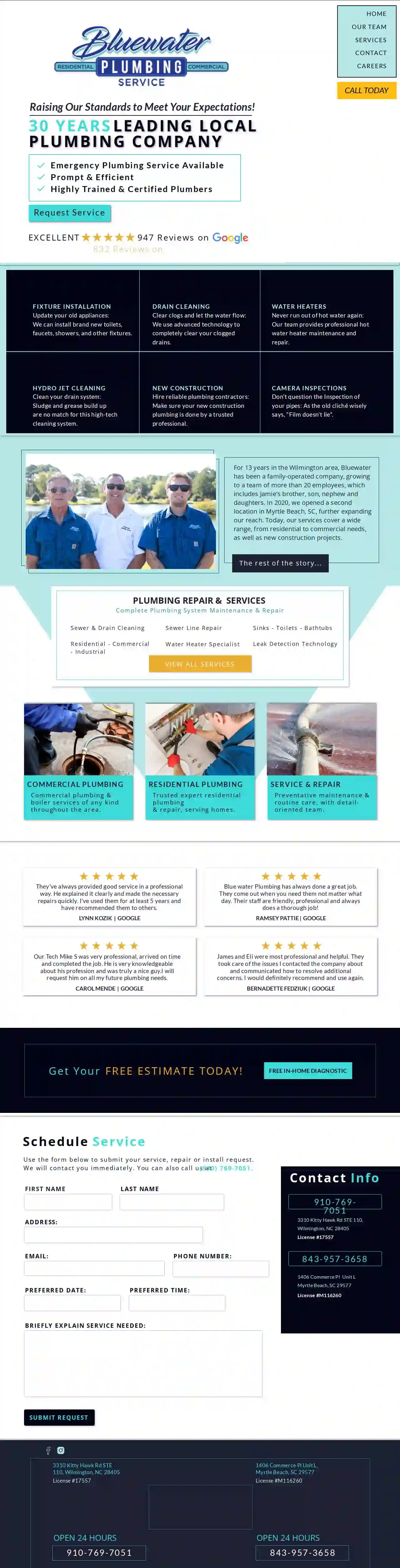 Bluewater Plumbing Service