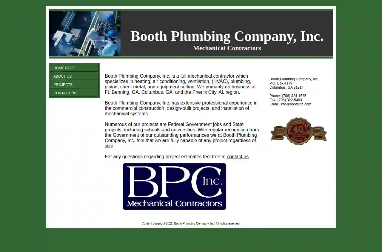 Booth Plumbing Inc