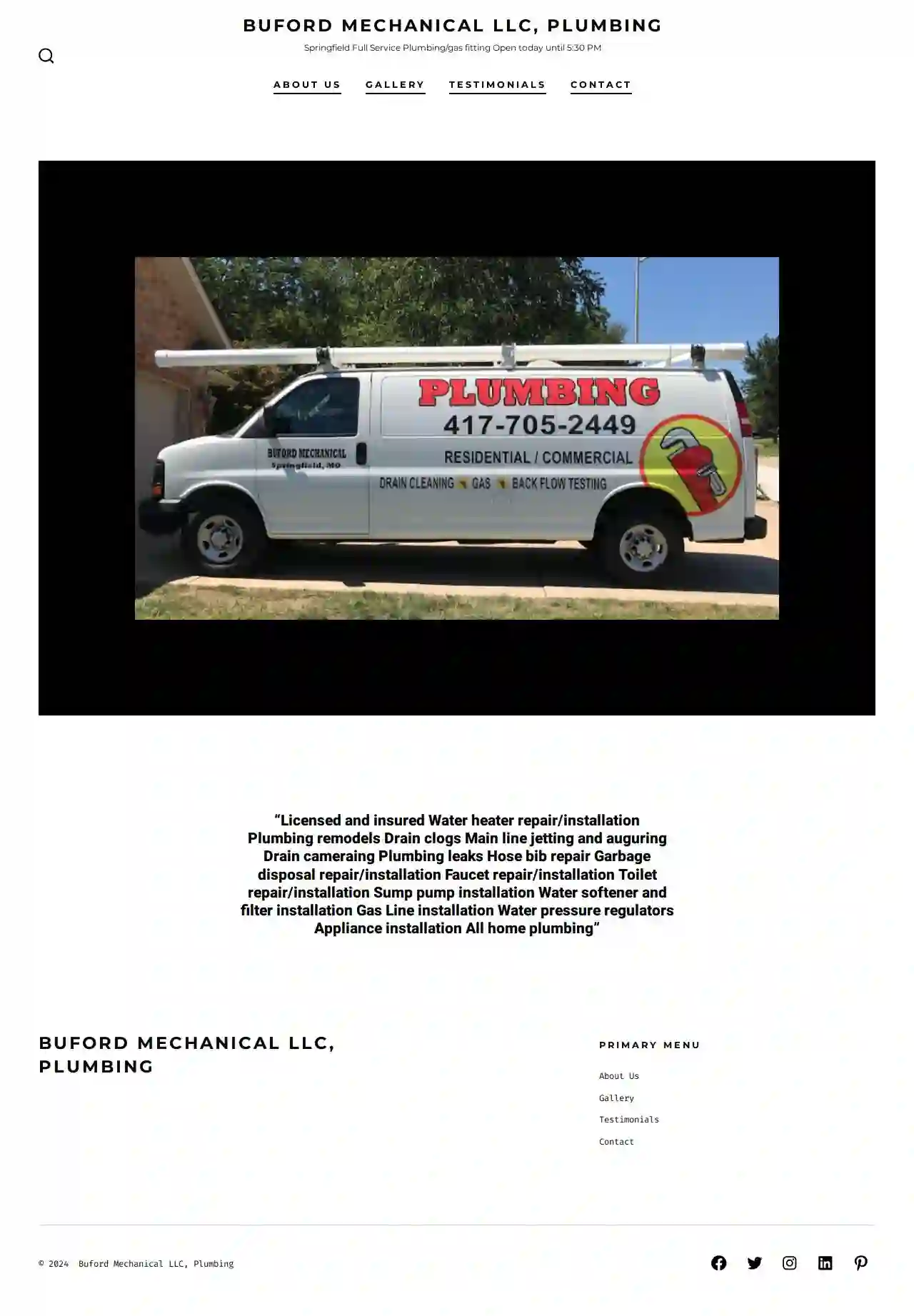 Buford Mechanical LLC Plumbing