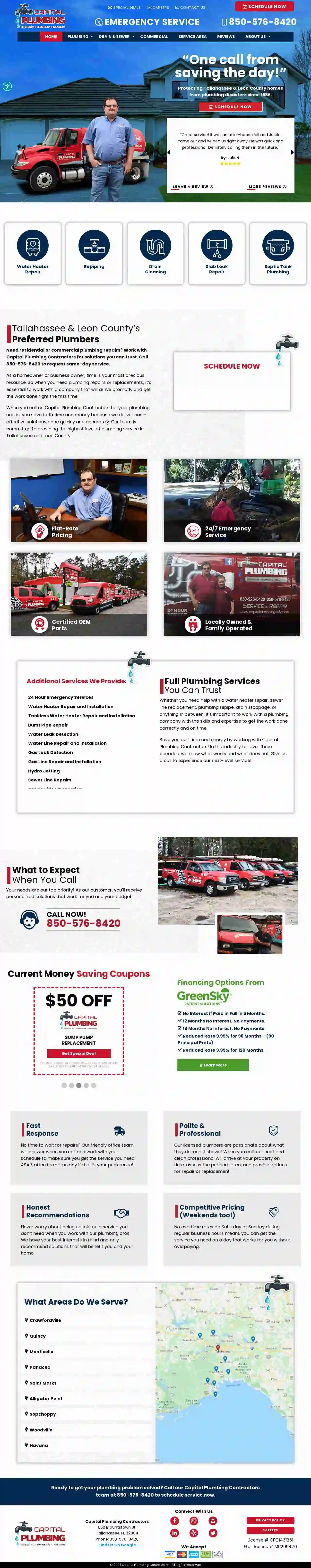 Capital Plumbing Contractors, Inc.