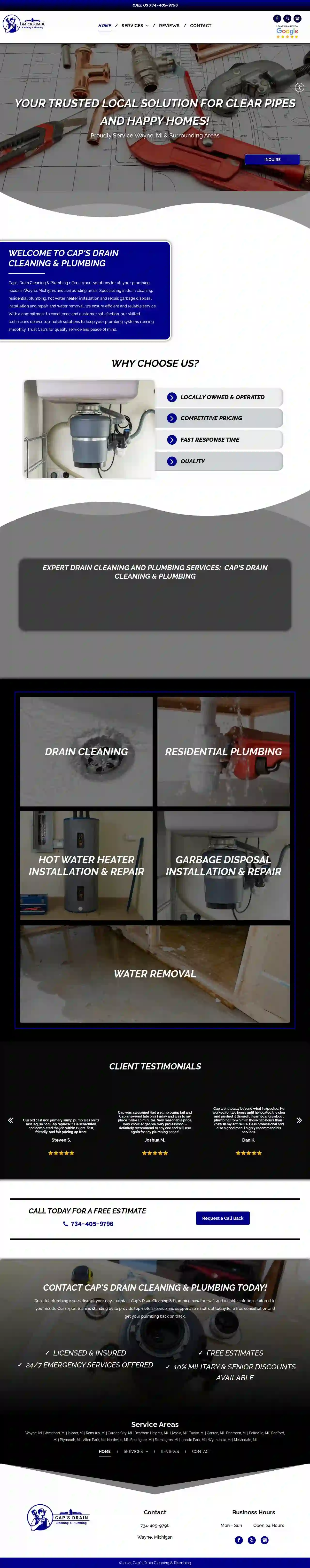 Cap's Drain Cleaning & Plumbing