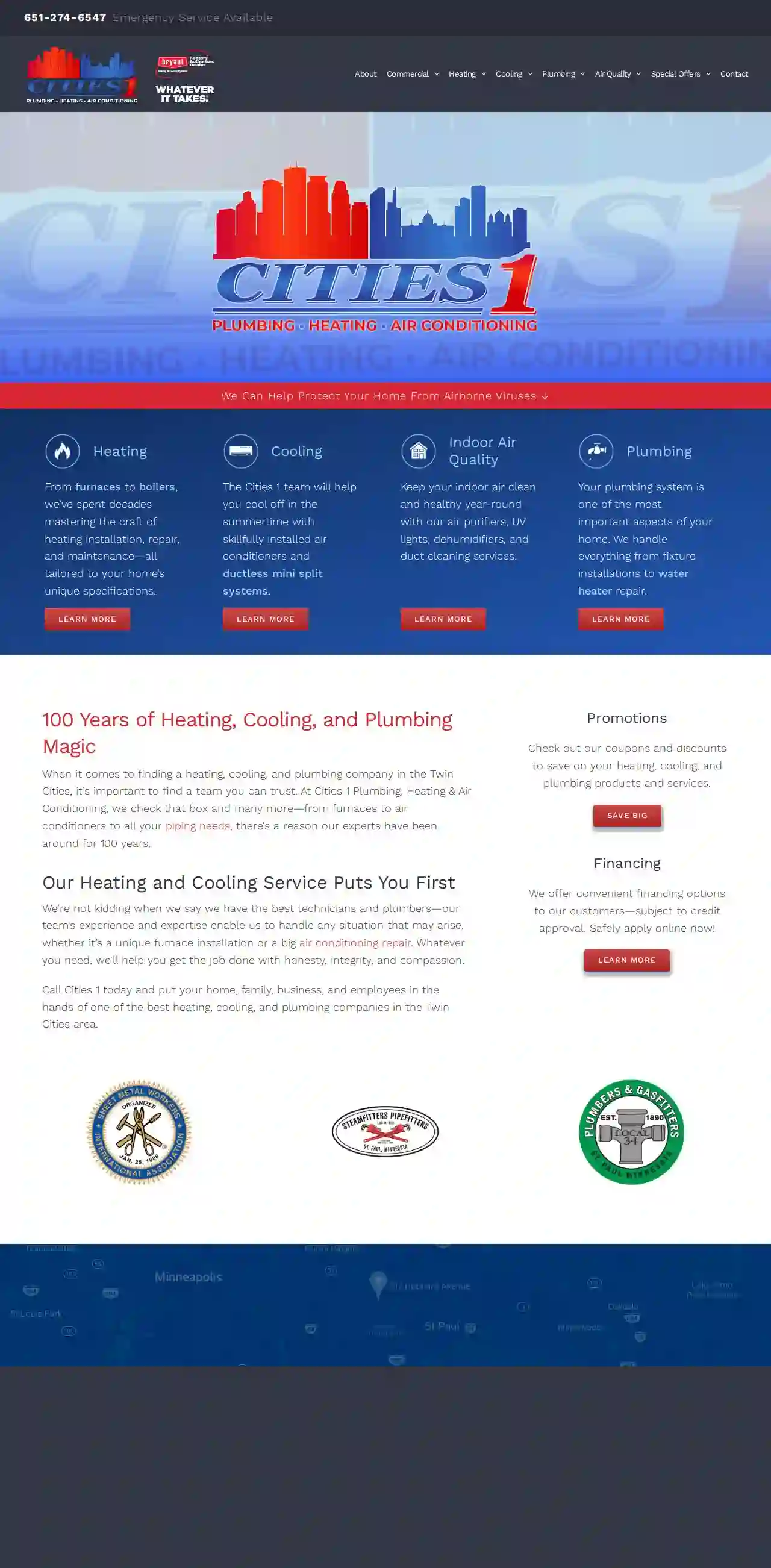 Cities1Plumbing, Heating & Air conditioning