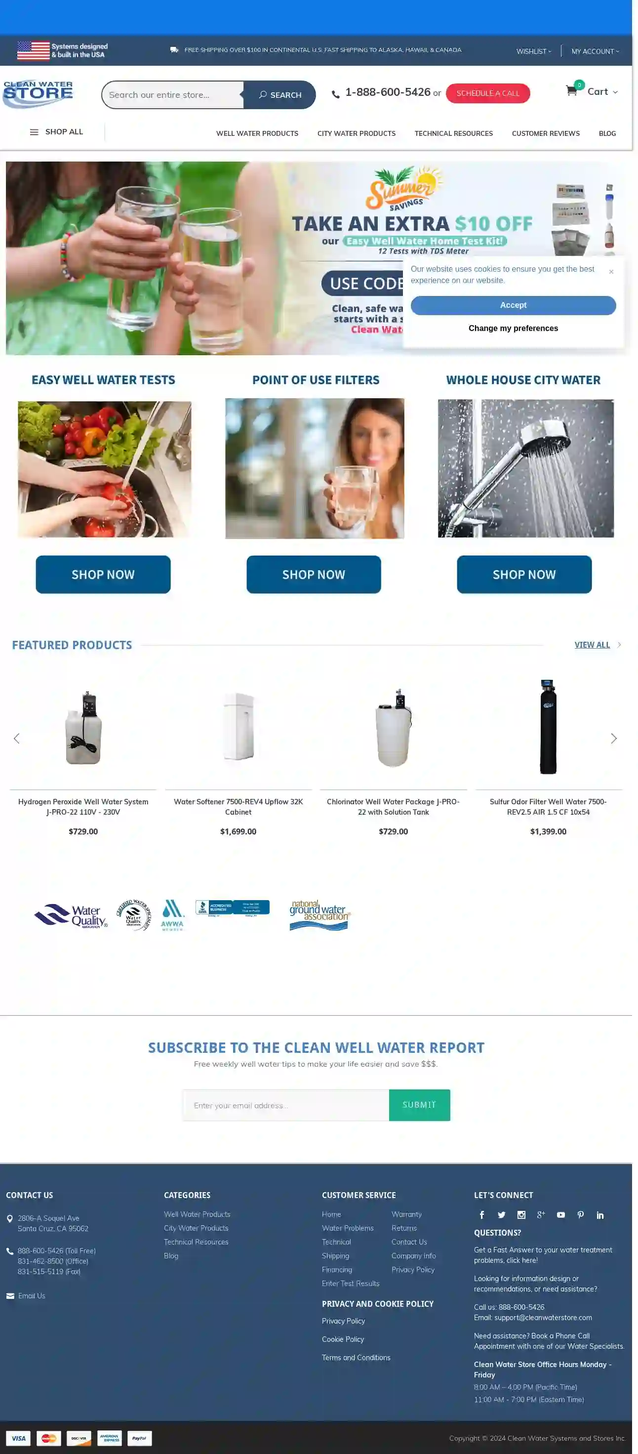 Clean Water Systems & Stores Inc.