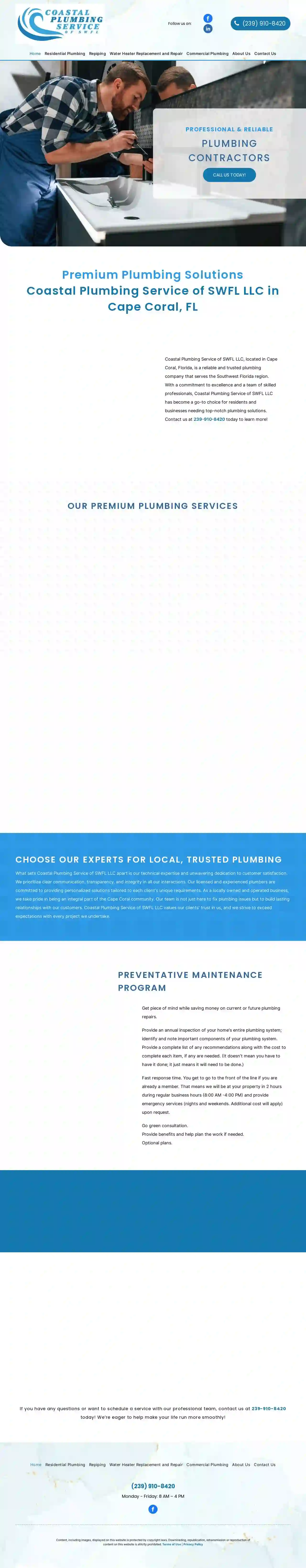 Coastal Plumbing Service of SWFL, LLC