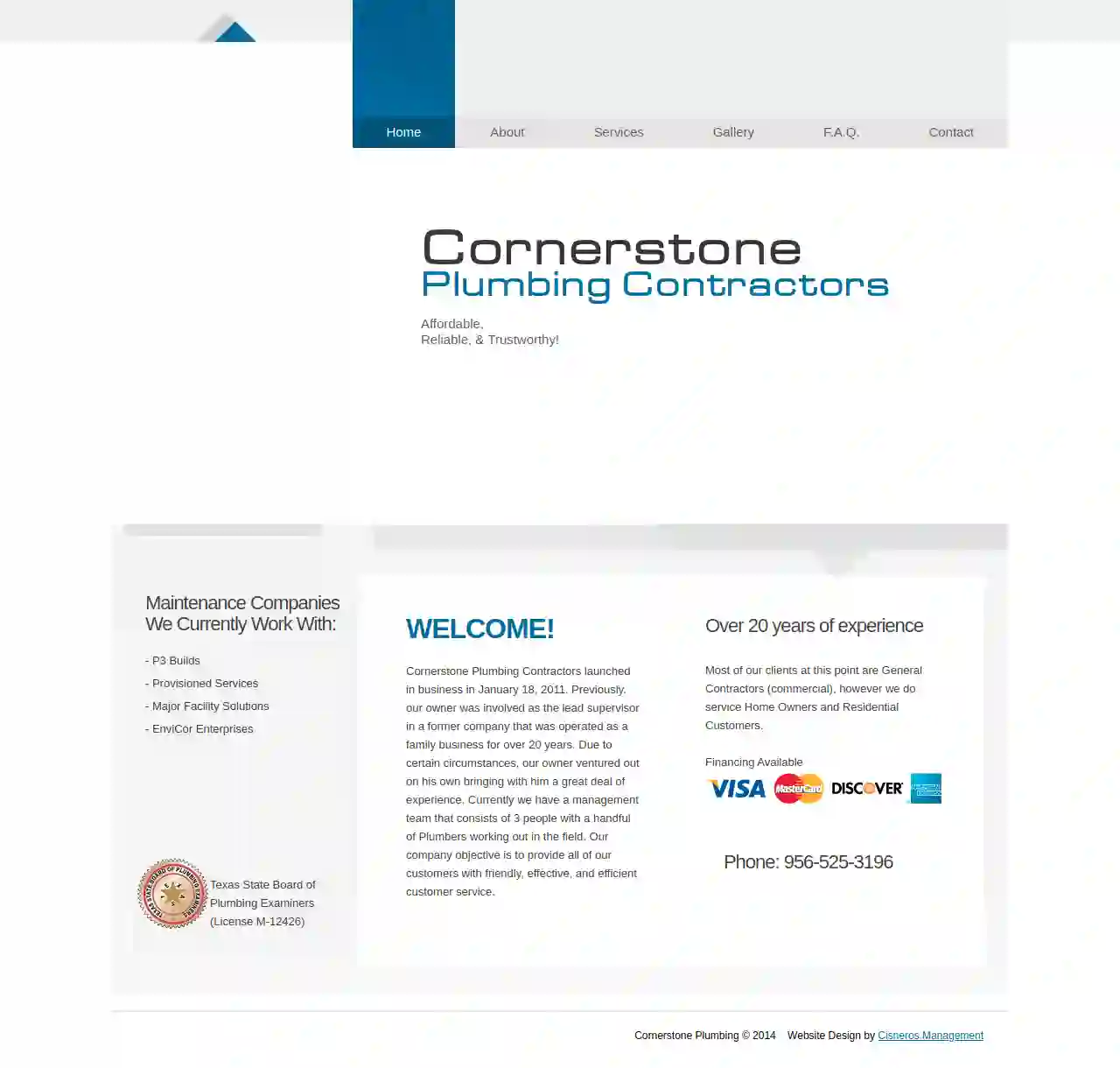 Cornerstone Plumbing Contractors