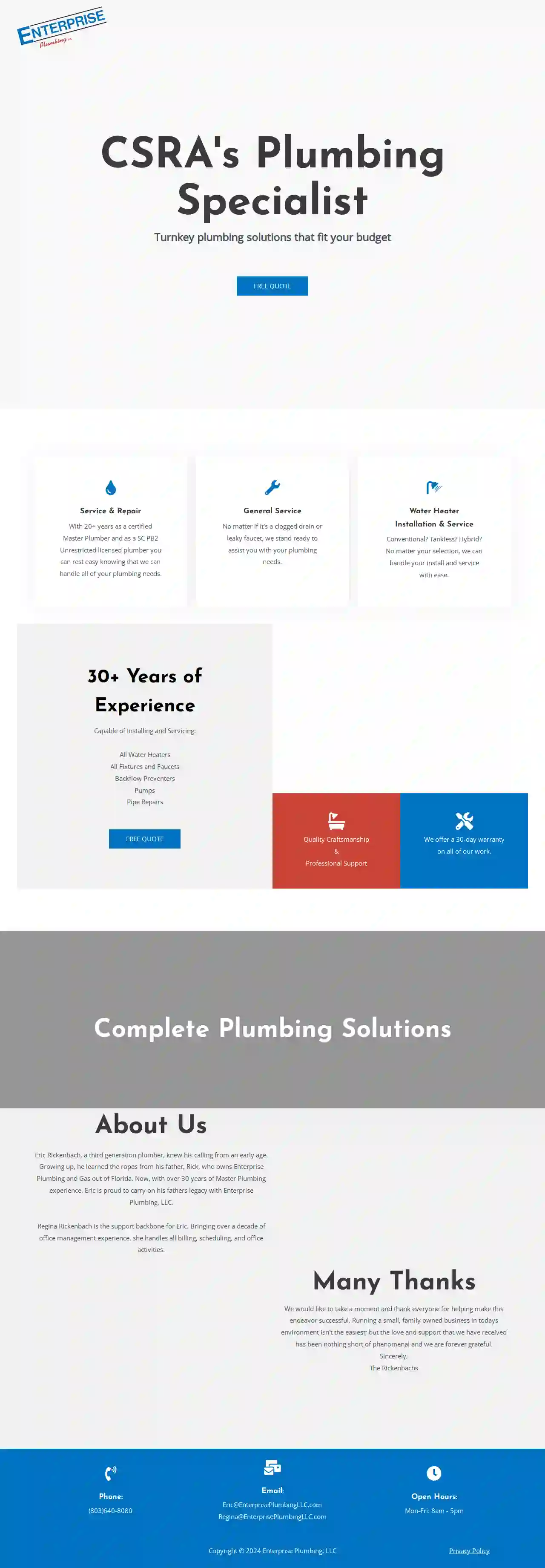 Enterprise Plumbing, LLC