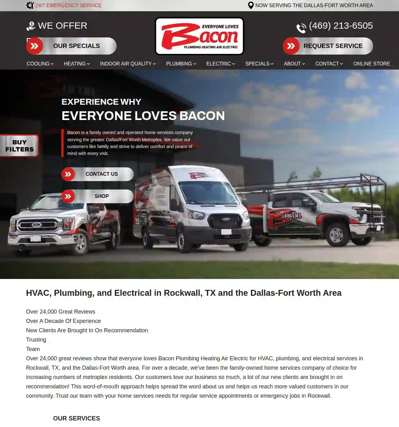 Bacon Plumbing Heating Air Electric