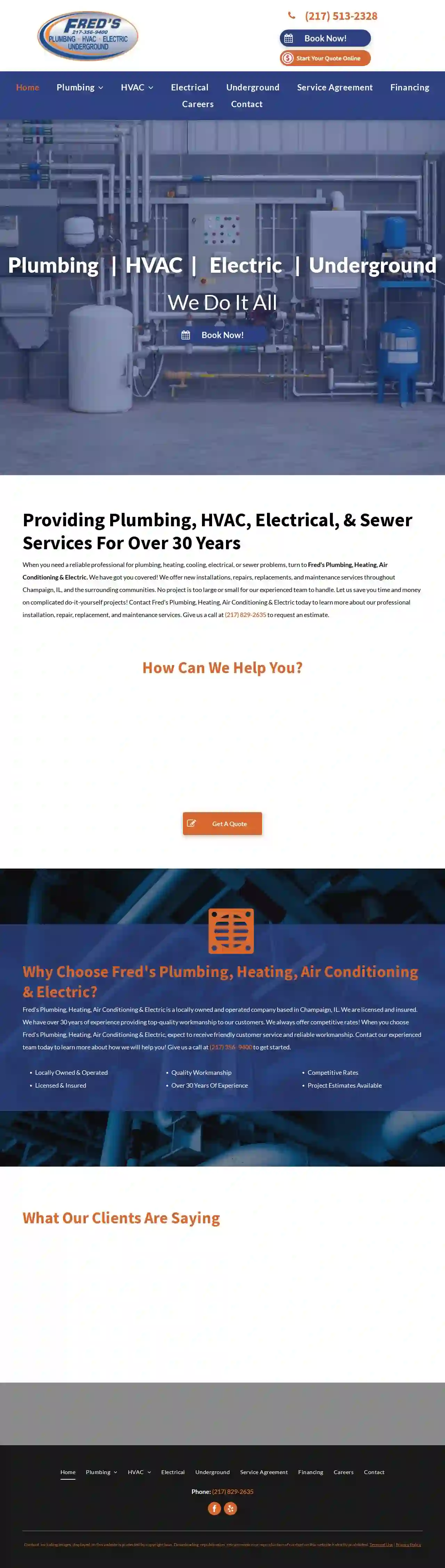 Fred's Plumbing Heating Air Conditioning