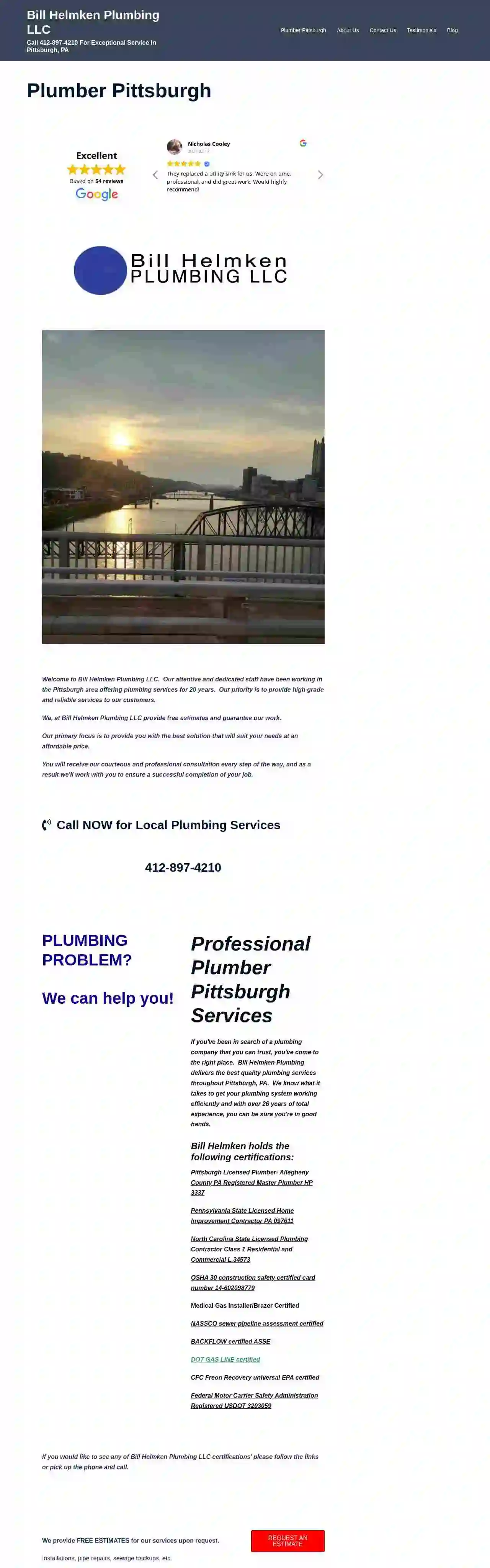 Bill Helmken Plumbing, LLC