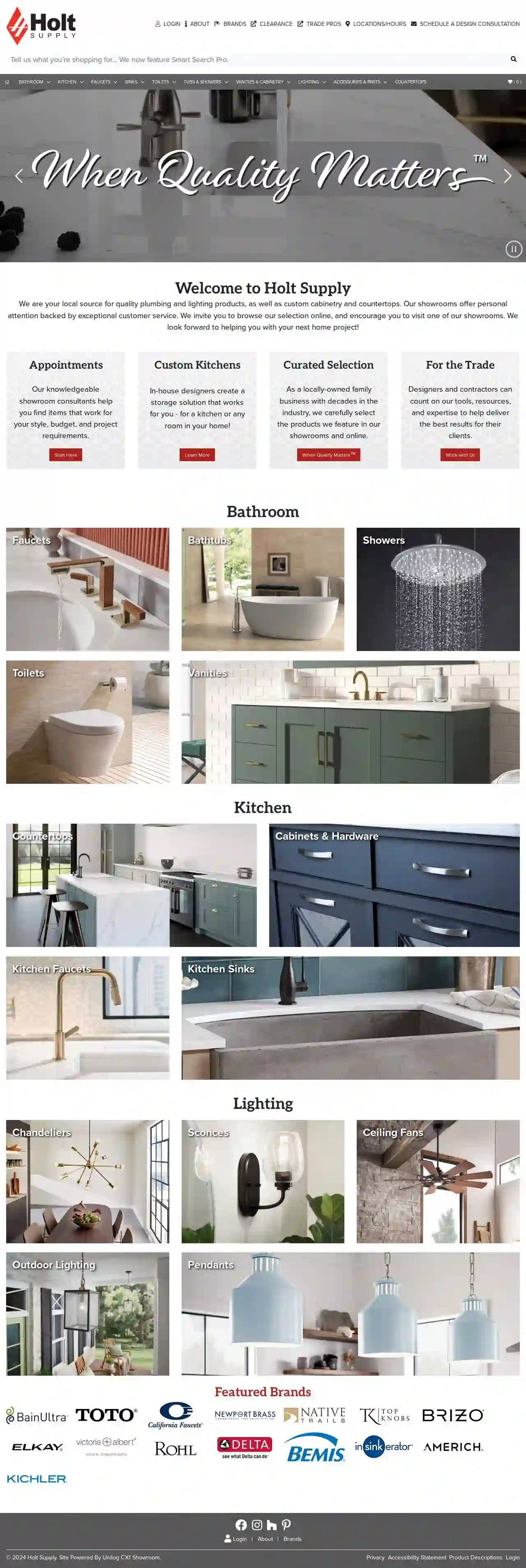 Holt Supply Bath, Kitchen & Lighting Showroom