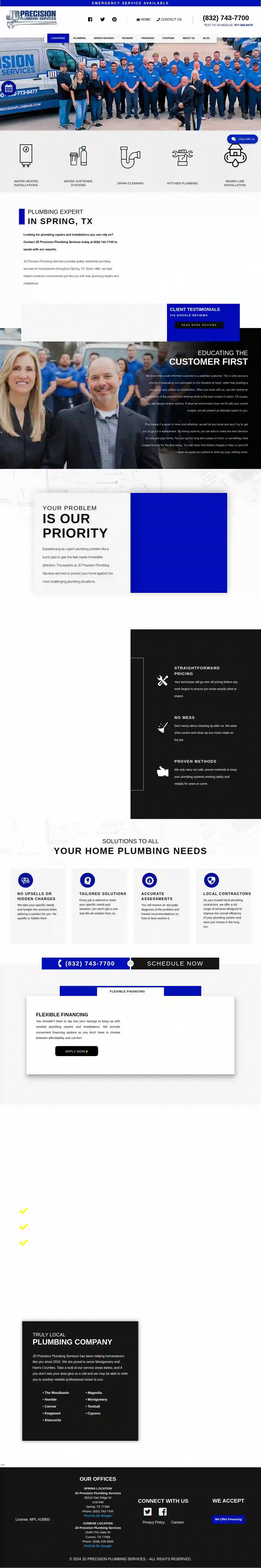 JD Precision Plumbing Services