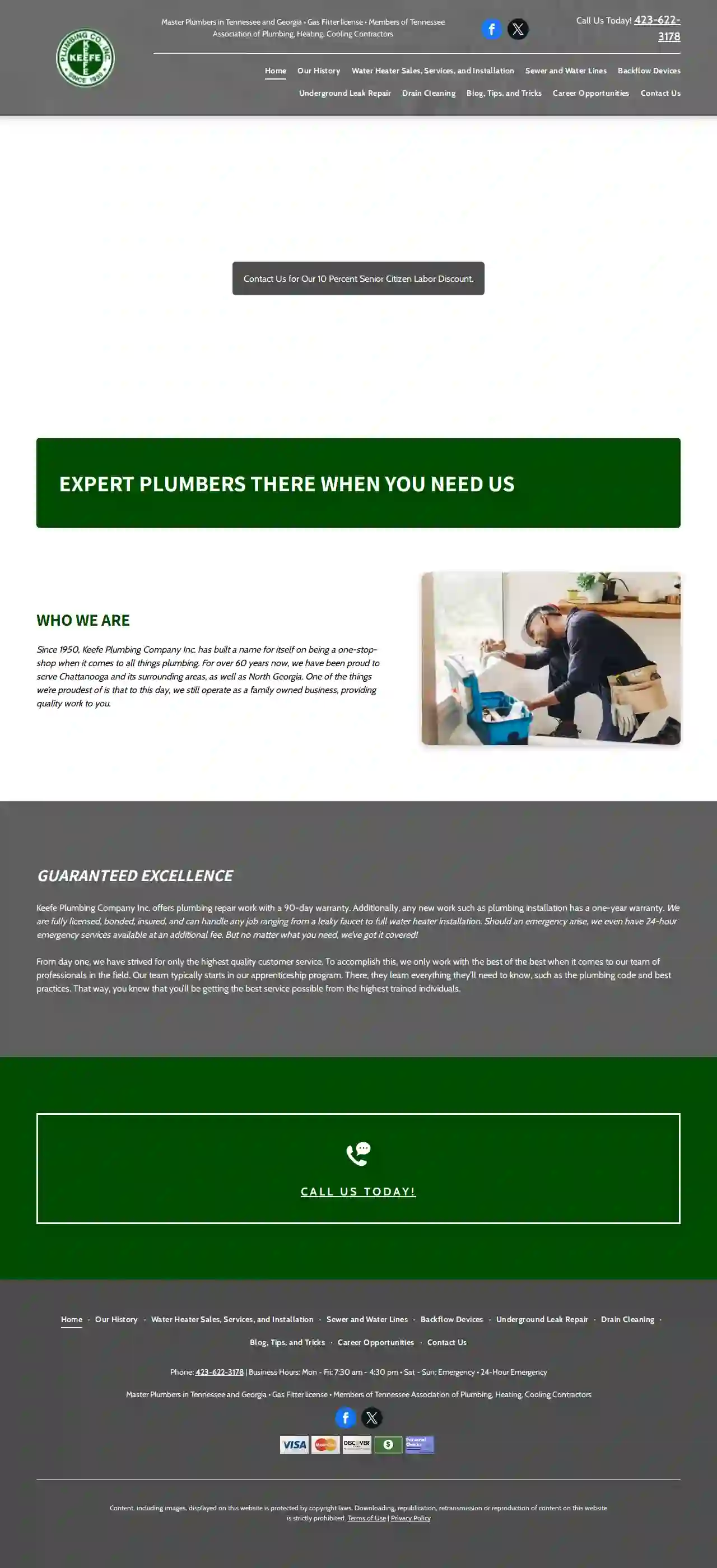 Keefe Plumbing Company Inc