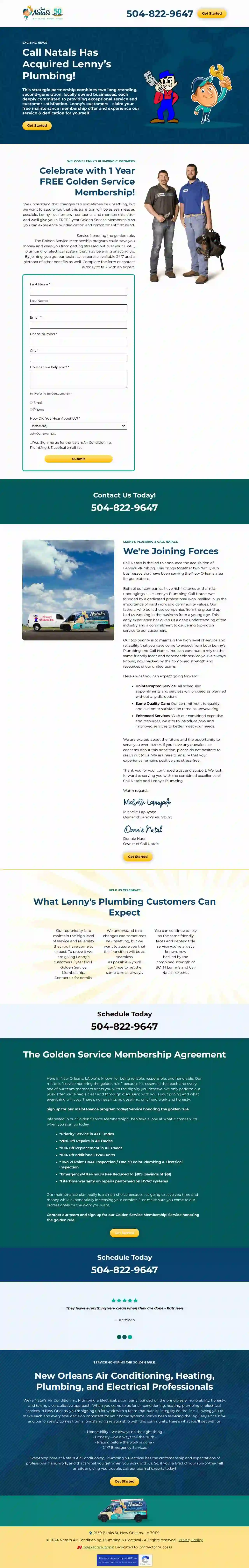 Lenny's Plumbing Inc