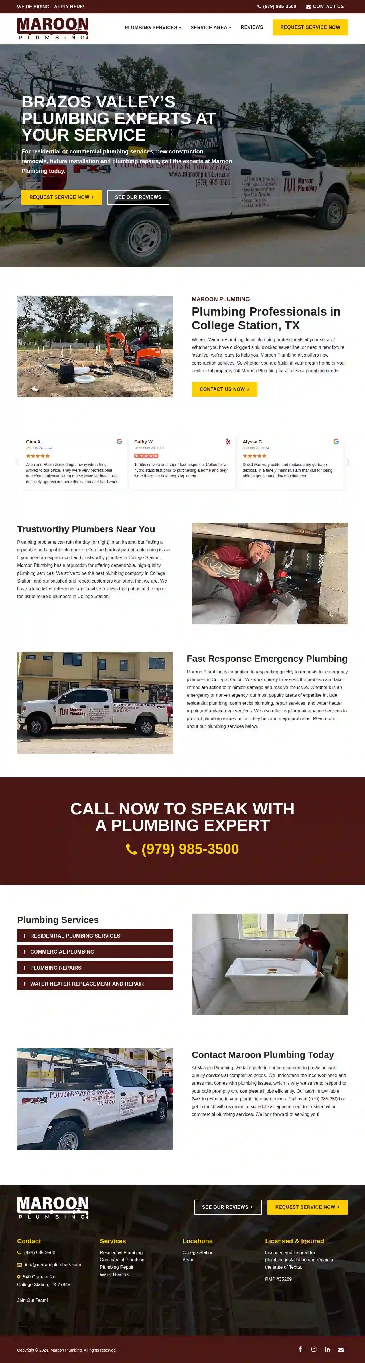 Maroon Plumbing