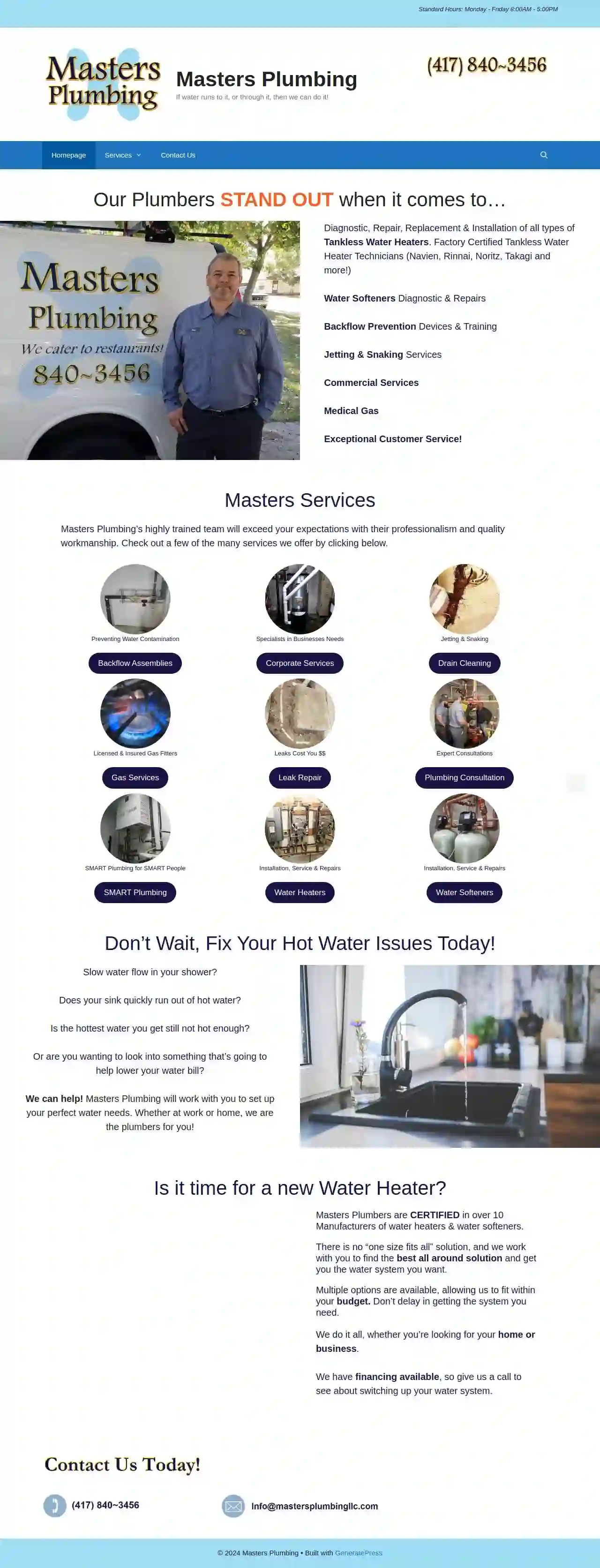 Masters Plumbing