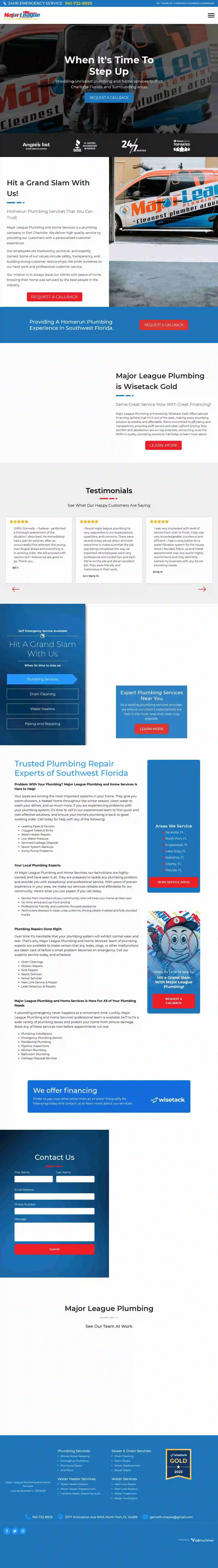 Major League Plumbing and Home Services