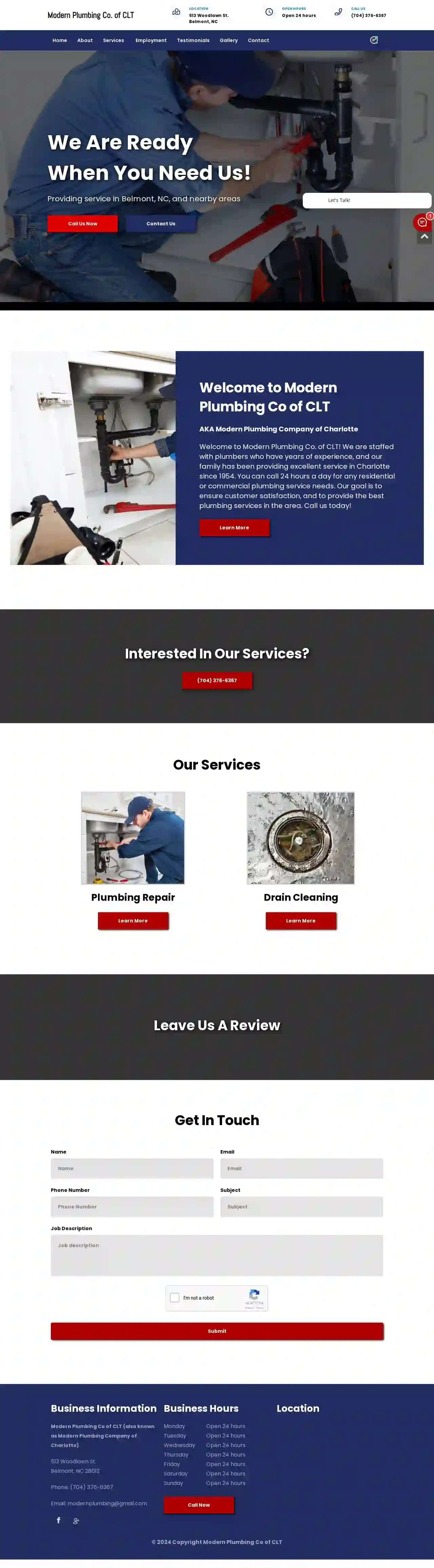 Modern Plumbing Co of CLT, Inc