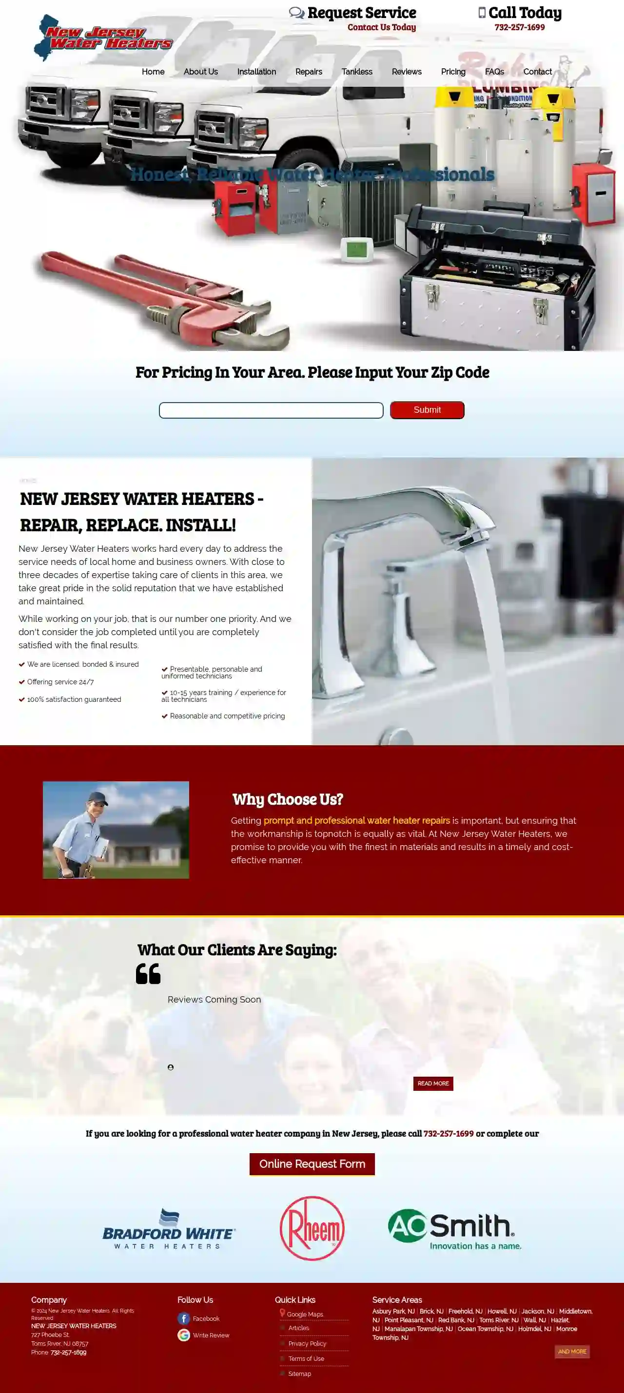 New Jersey Water Heaters