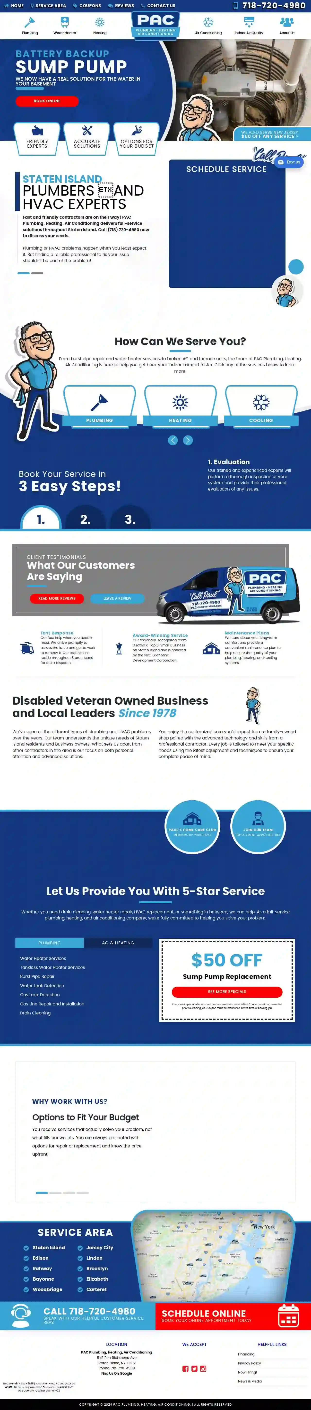 P.A.C. Plumbing, Heating, & A/C