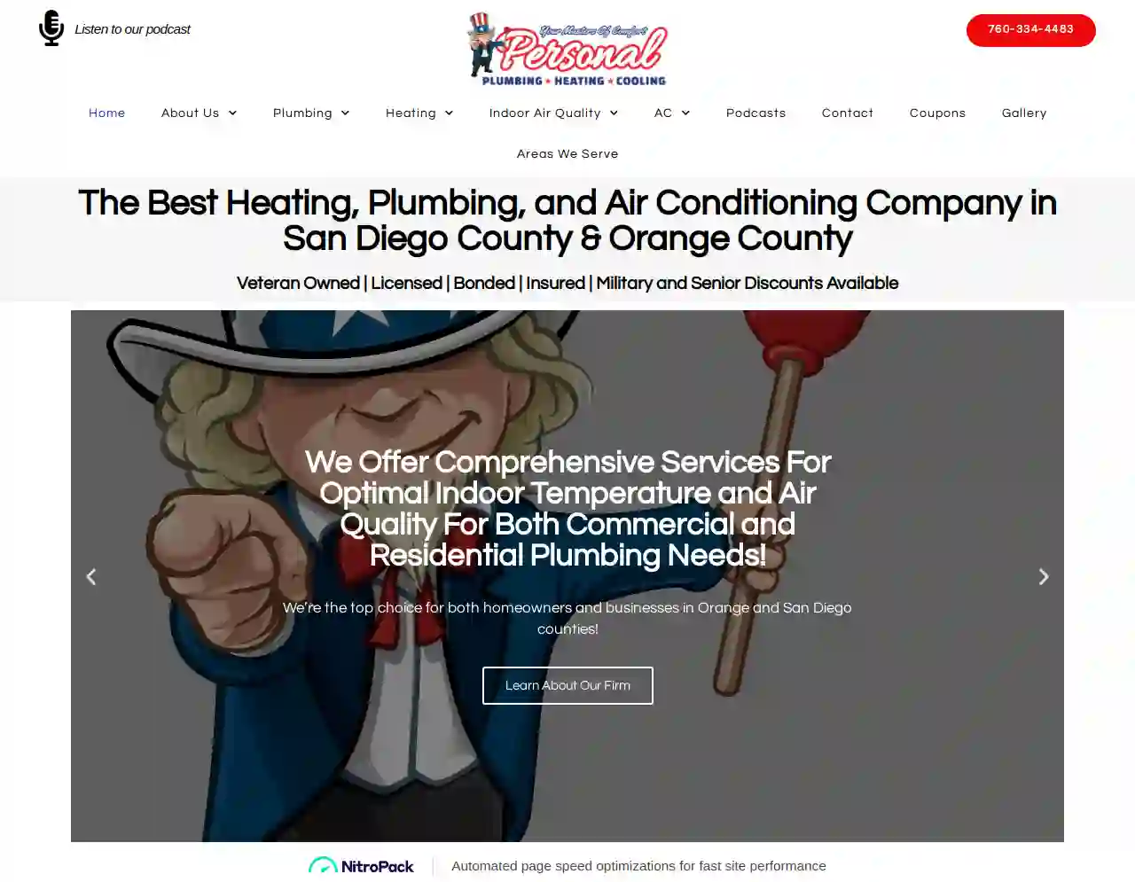 Personal Plumbing, Heating & Air Conditioning - Orange County