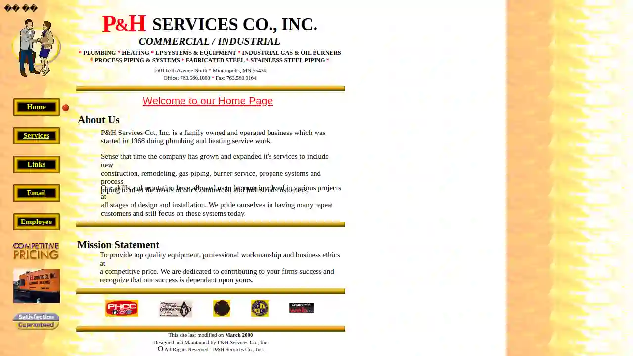 P & H Services Co Inc