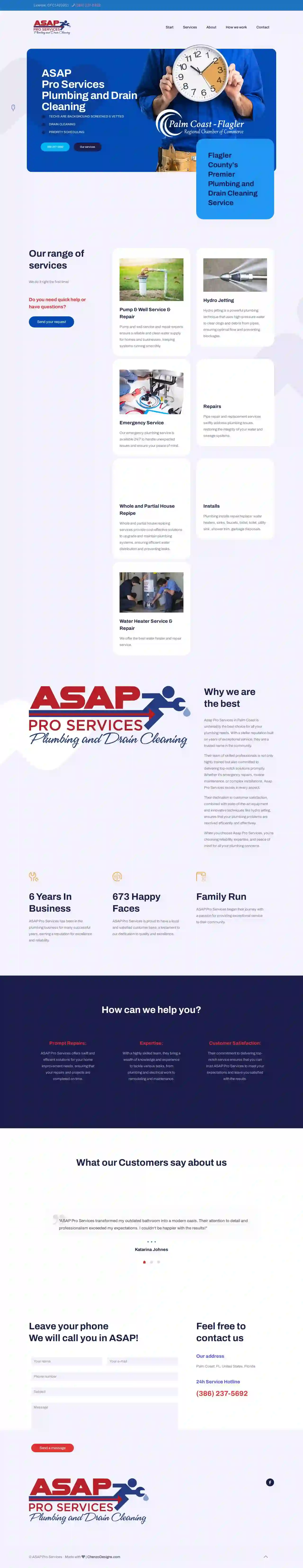 ASAP Pro Services Plumbing and Drain Cleaning