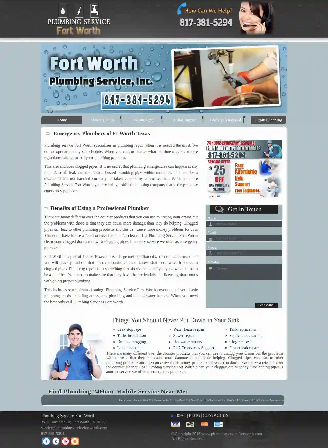 Local Plumbers Fort Worth