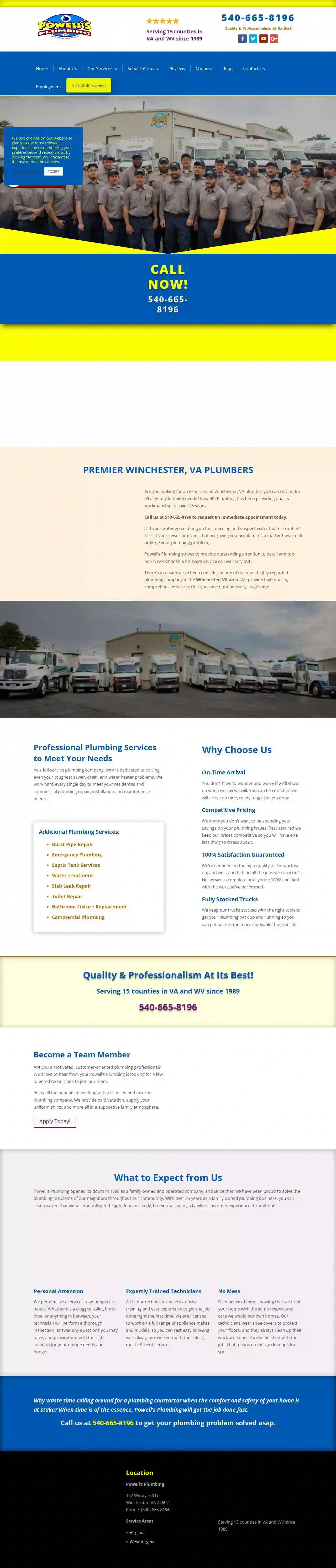 Powell's Plumbing Inc