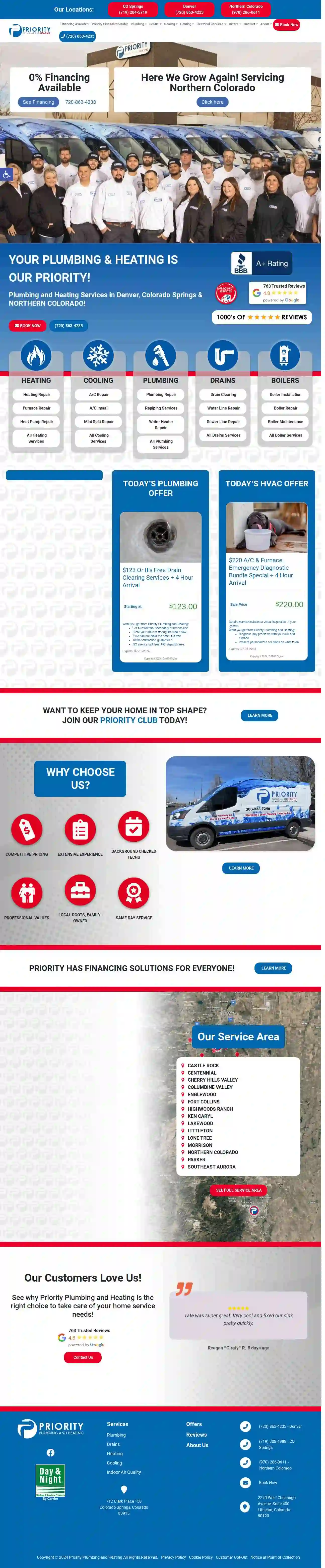 Priority Plumbing and Heating - Northern Colorado