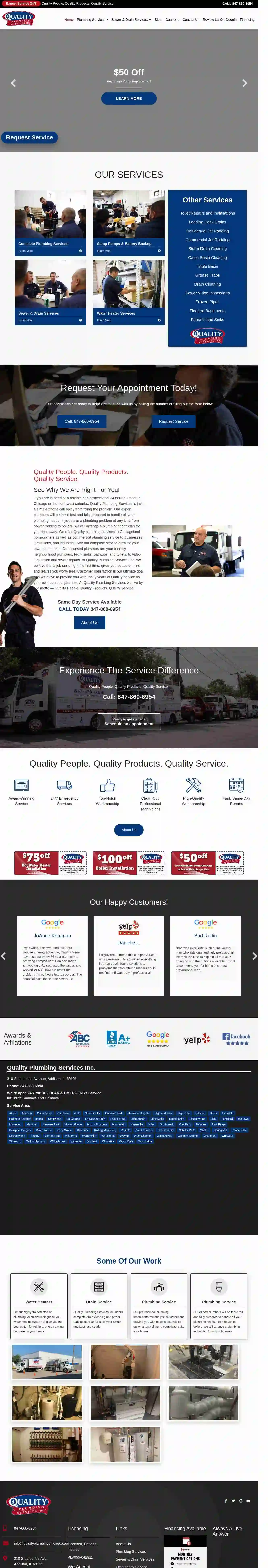 Quality Plumbing Services, Inc.