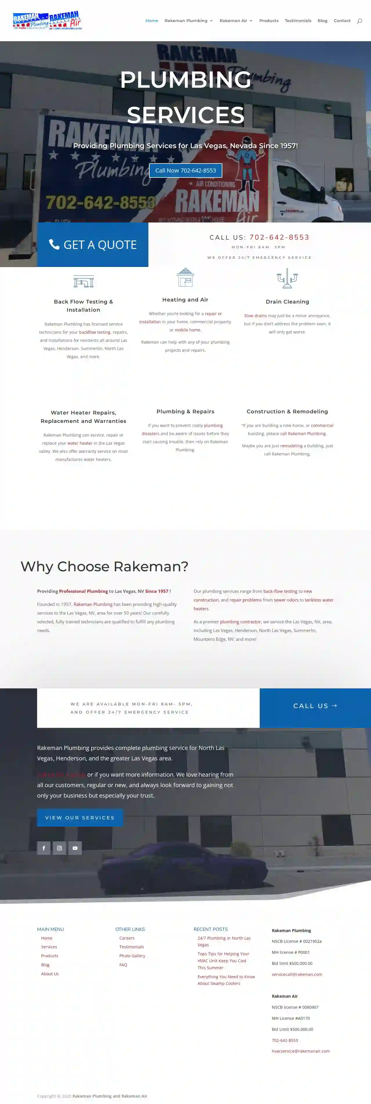 Rakeman Plumbing and Rakeman Air