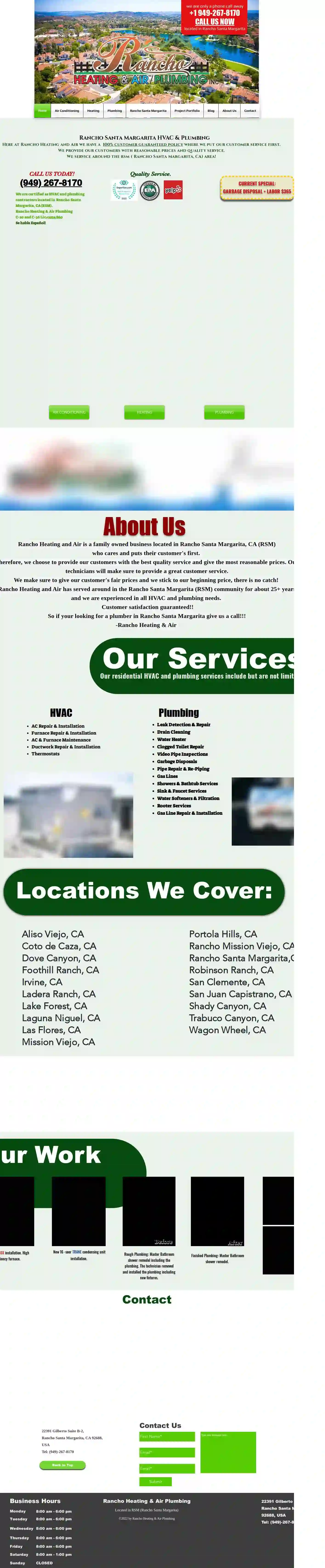 Rancho Heating and Air Plumbing, Inc.