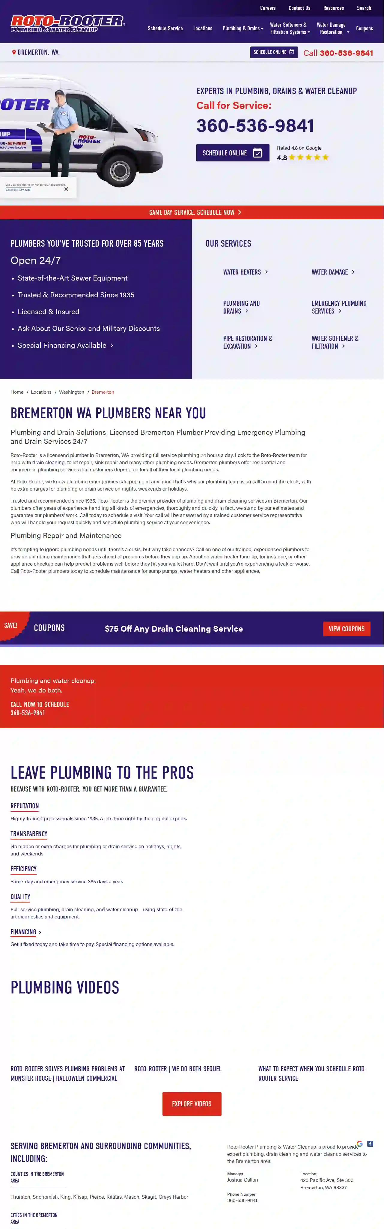 Roto-Rooter Plumbing & Water Cleanup