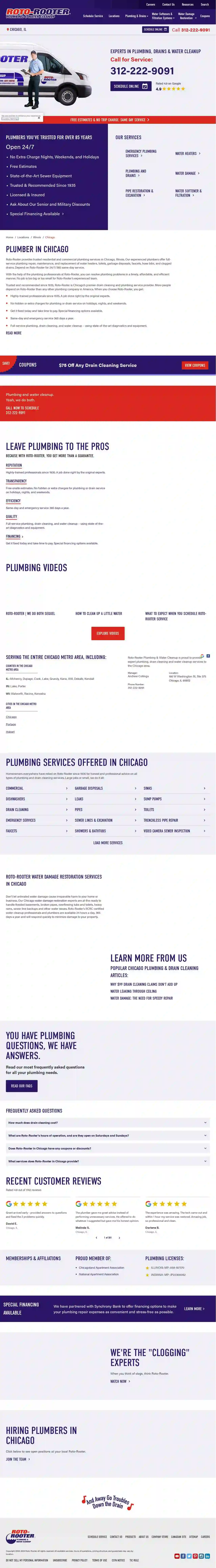 Roto-Rooter Plumbing & Water Cleanup