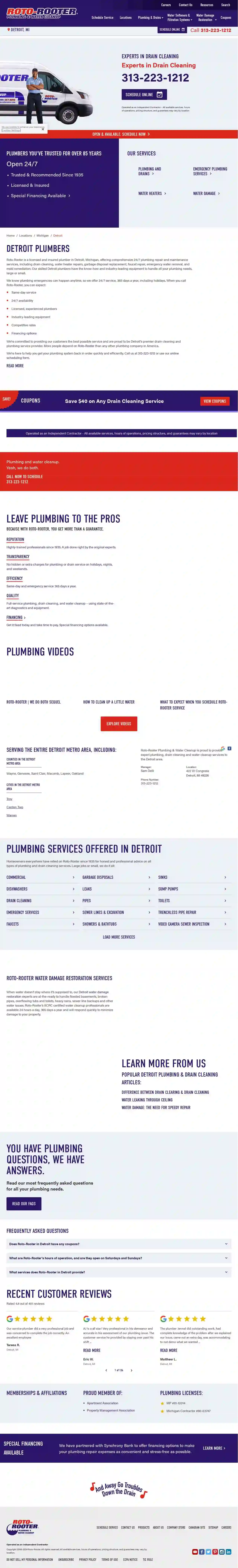 Roto-Rooter Plumbing & Water Cleanup