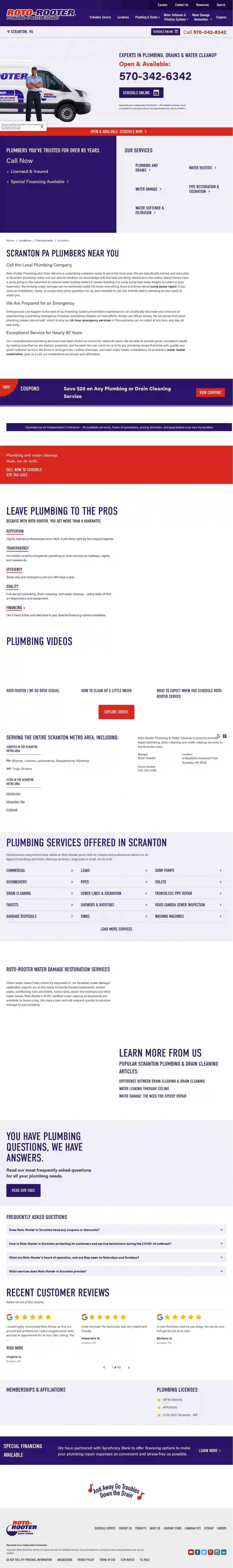 Roto-Rooter Plumbing & Water Cleanup