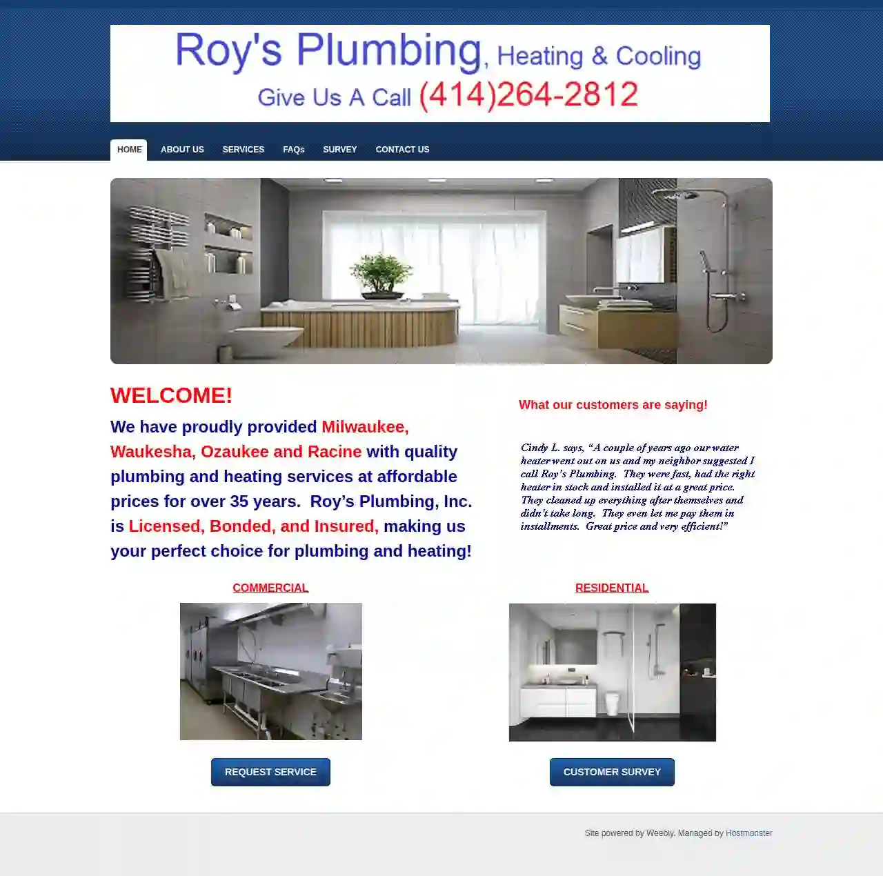 Roy's Plumbing, Inc.