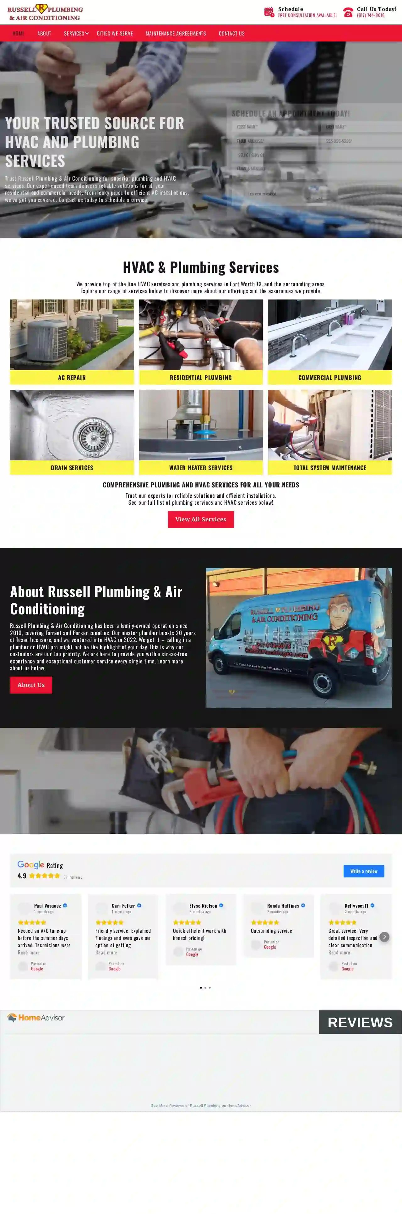 Russell Plumbing & Air Conditioning Services