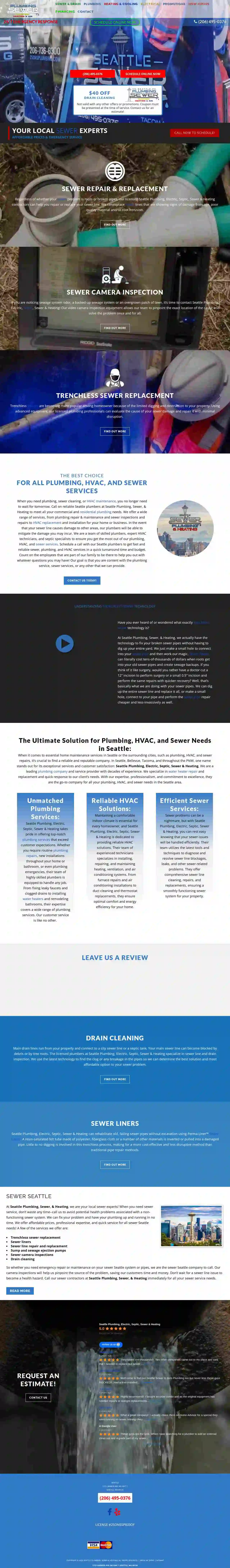 Seattle Plumbing, Electric, Septic, Sewer & Heating