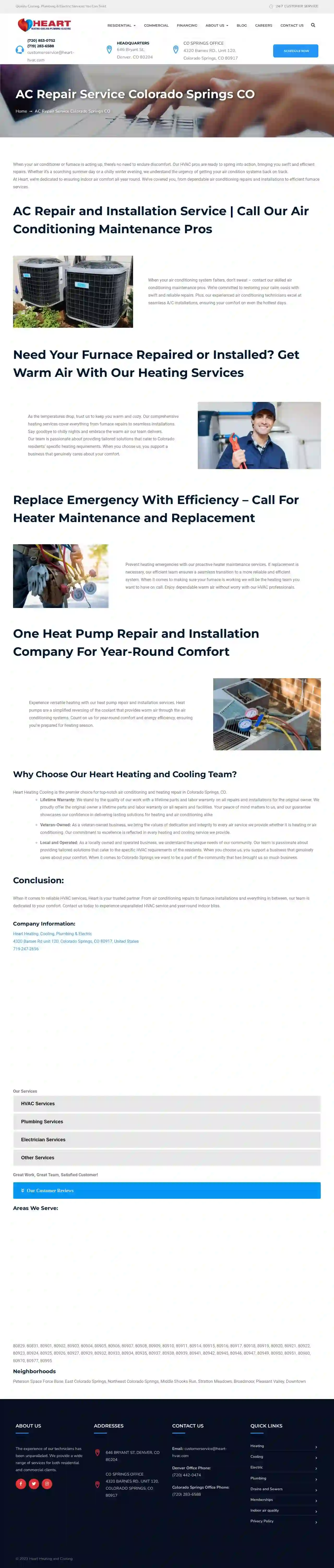 Heart Heating, Cooling, Plumbing & Electric