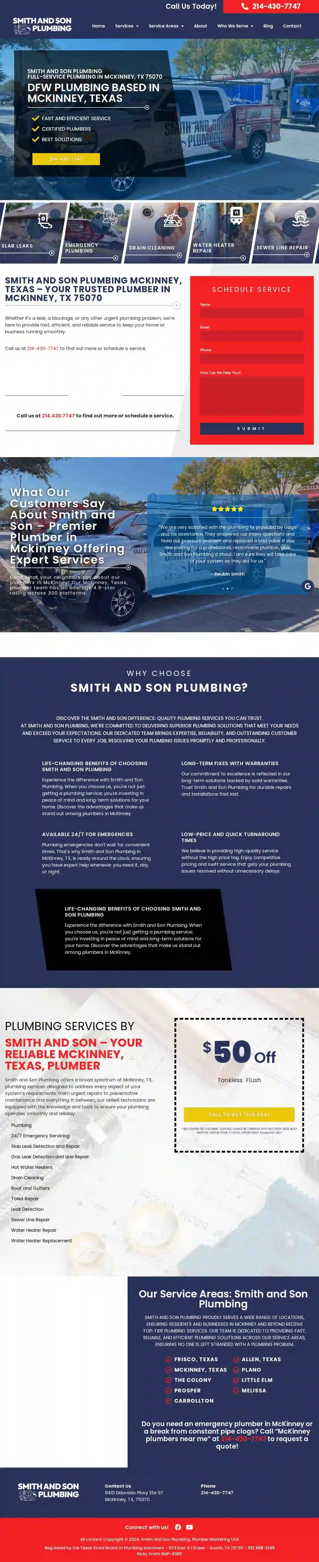 Smith and Son Plumbing