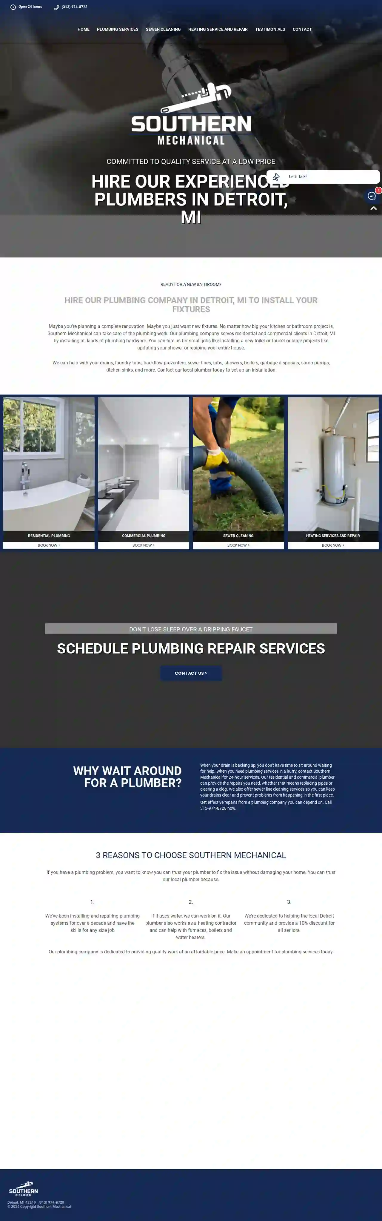 Southern Mechanical Plumbing/Sewer Cleaning Detroit Mi