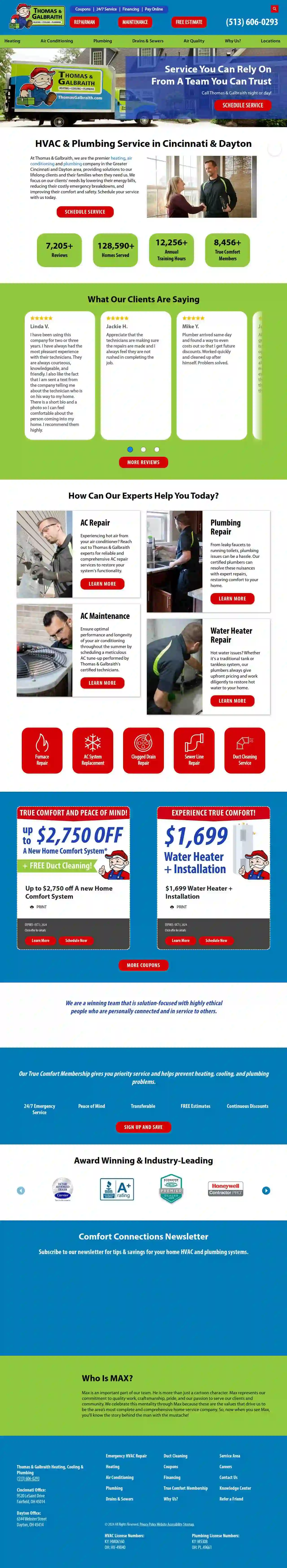 Thomas & Galbraith Heating, Cooling & Plumbing