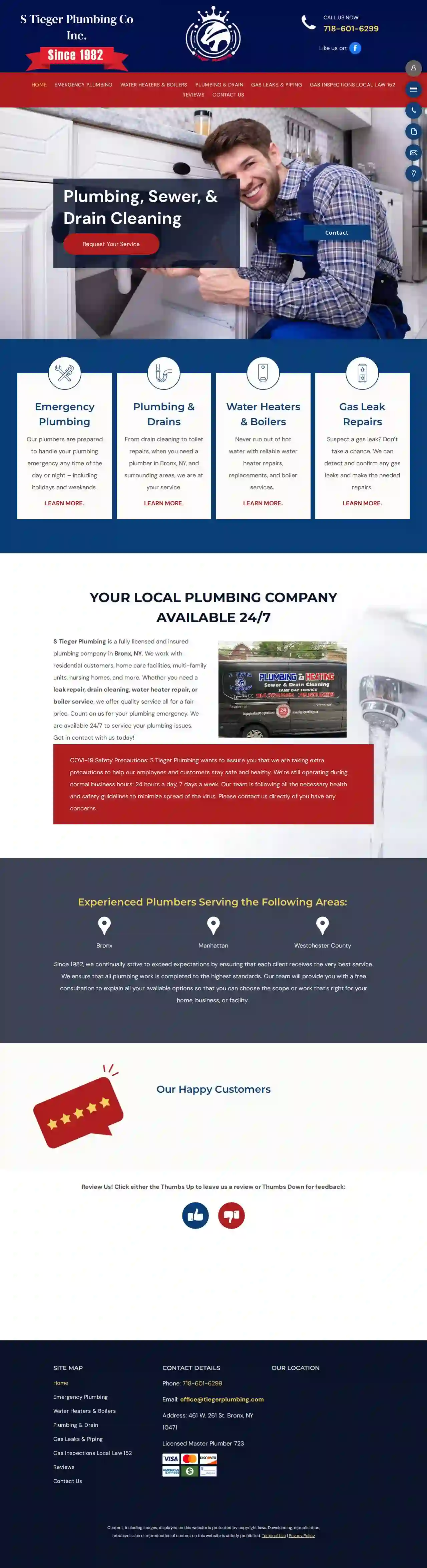 S Tieger Plumbing Co Inc