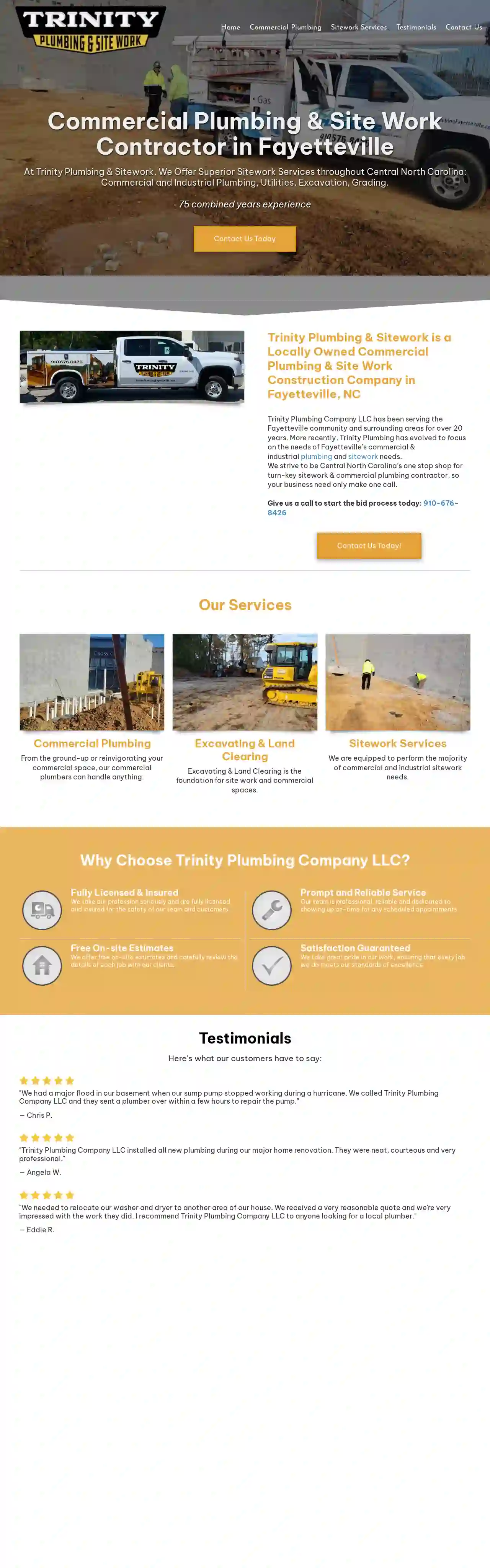 Trinity Plumbing & Site Work