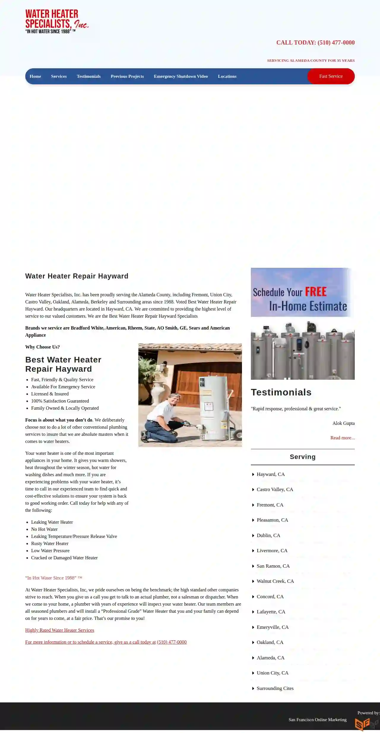 Water Heater Specialists, Inc.