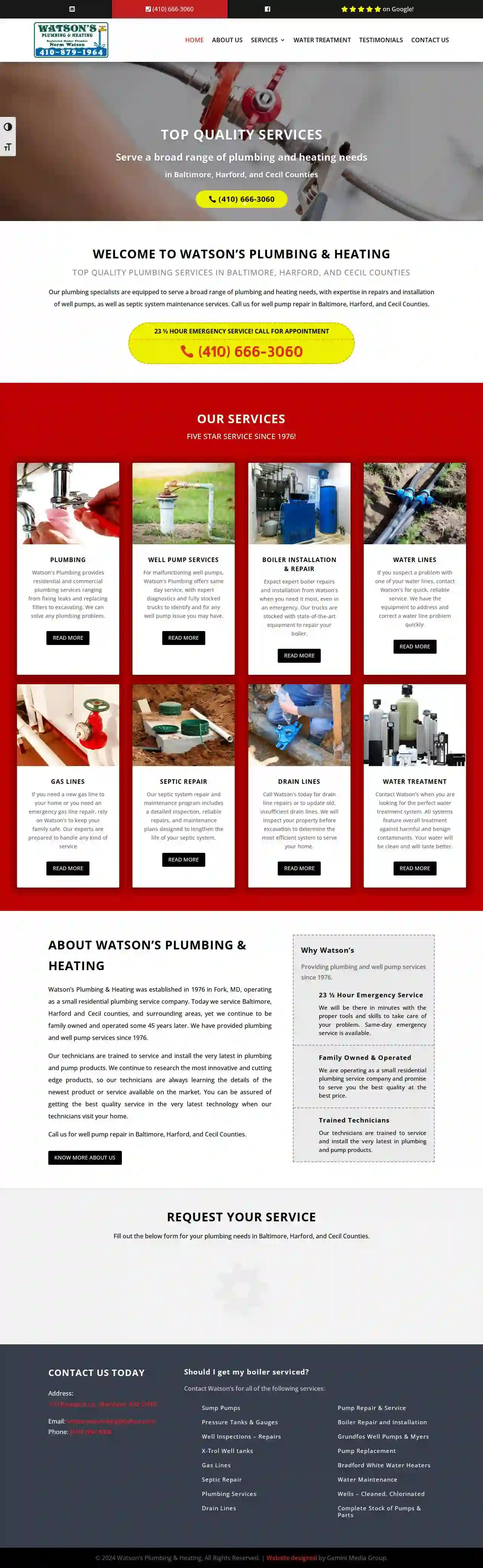 Watson's Plumbing & Heating Co Inc